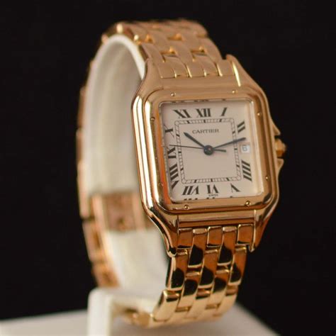 cartier gold watch|cartier 18k gold watch models.